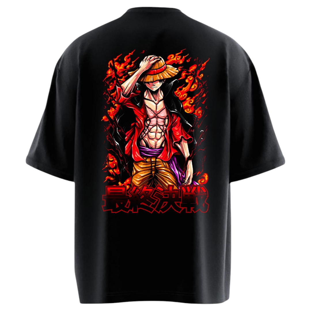 Walking Attitude Luffy Oversized T-shirt