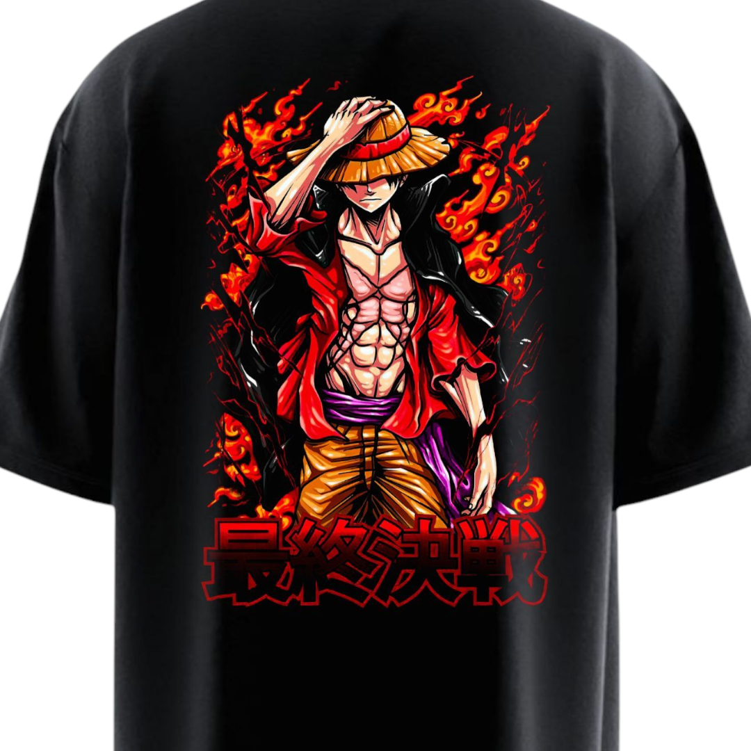 Walking Attitude Luffy Oversized T-shirt