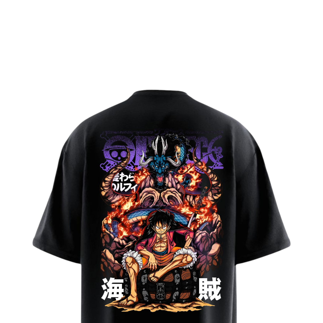 Luffy and Kaido Oversized T-shirt