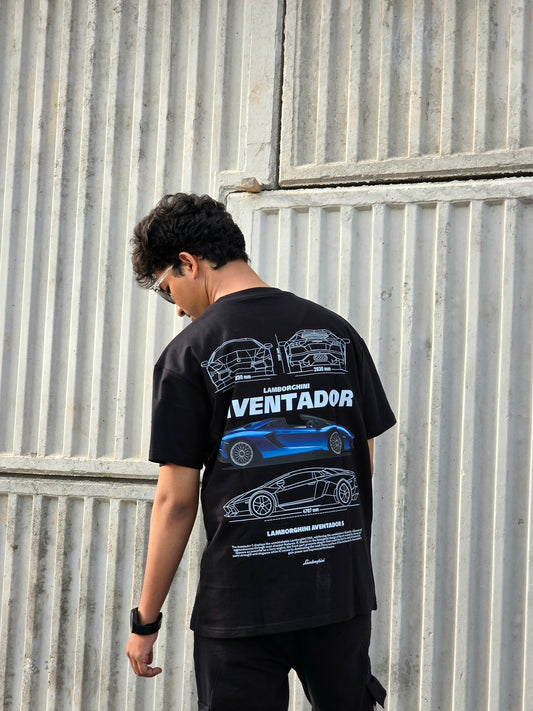 LAMBORGHINI AVENTADOR Heavy Weight Oversized T-shirt