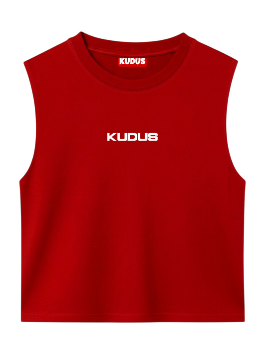 ULTRASOFT RED SLEEVELESS VESTS