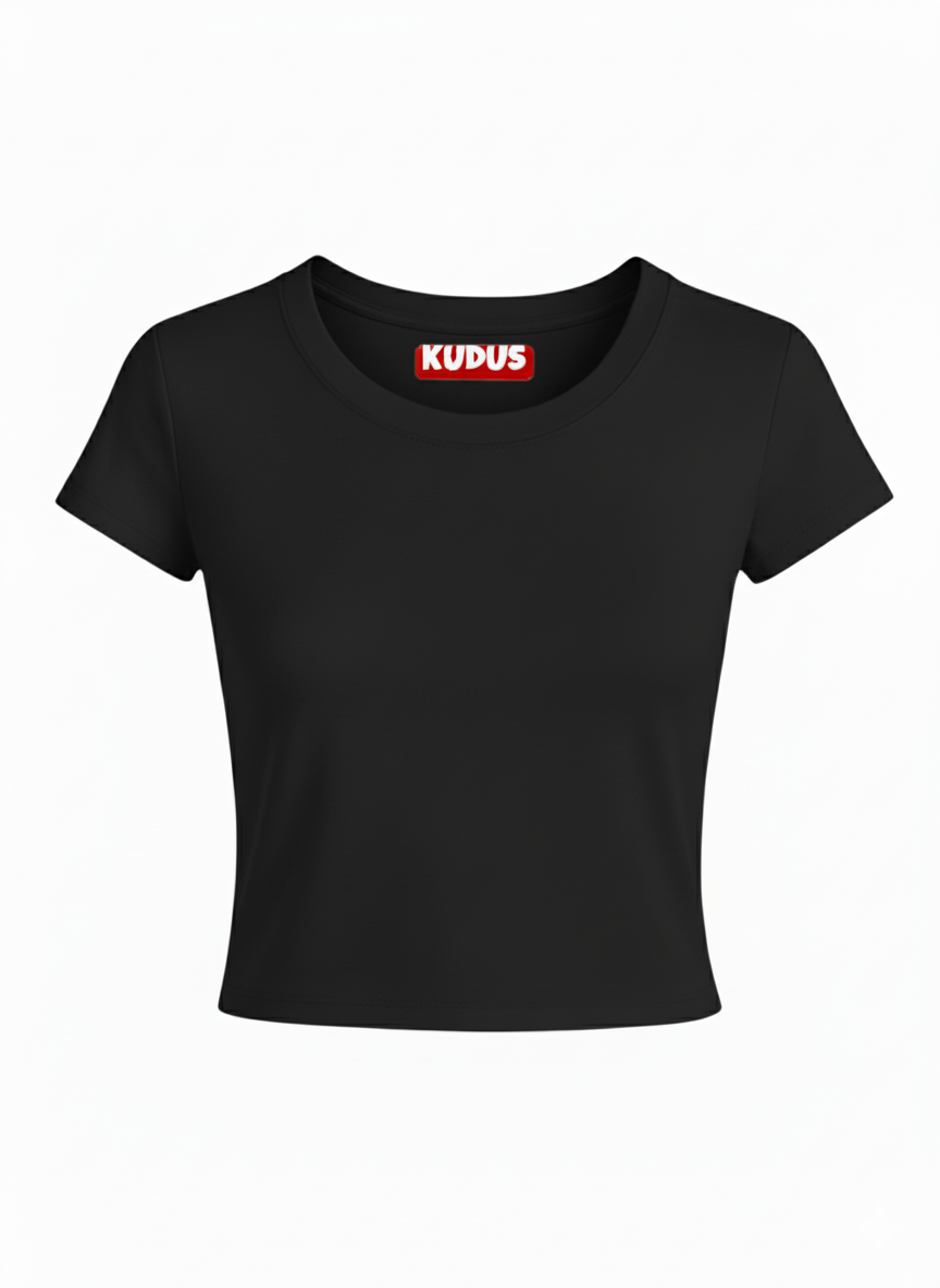 BASIC PLAIN SOLID EVERYDAY Baby Crop Top For Women