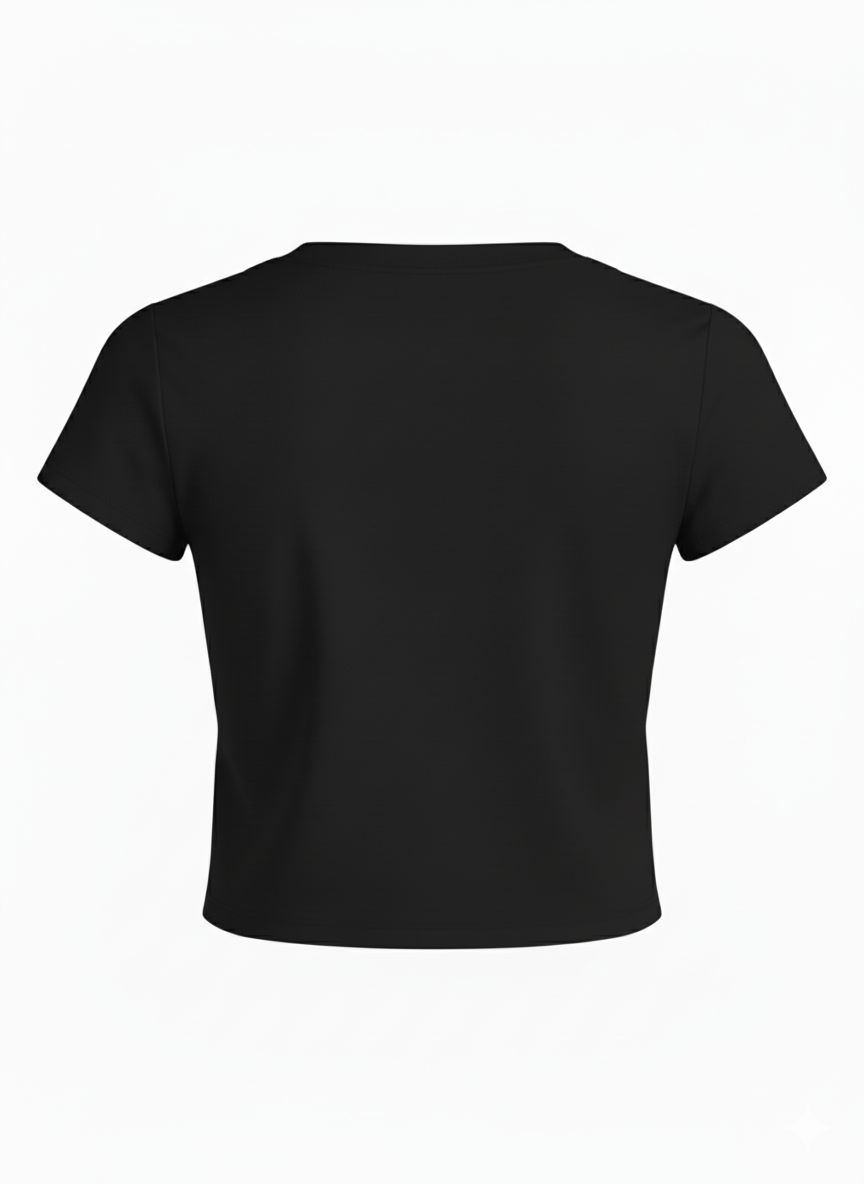 BASIC PLAIN SOLID EVERYDAY Baby Crop Top For Women