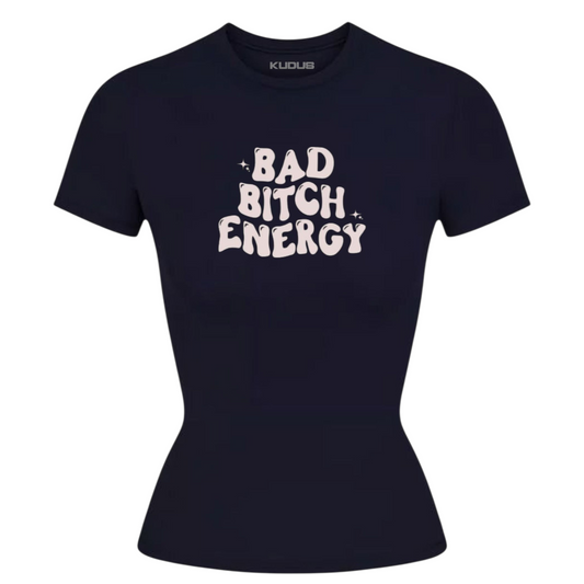 Bad Bi#ch Energy Navy Blue Women Tee
