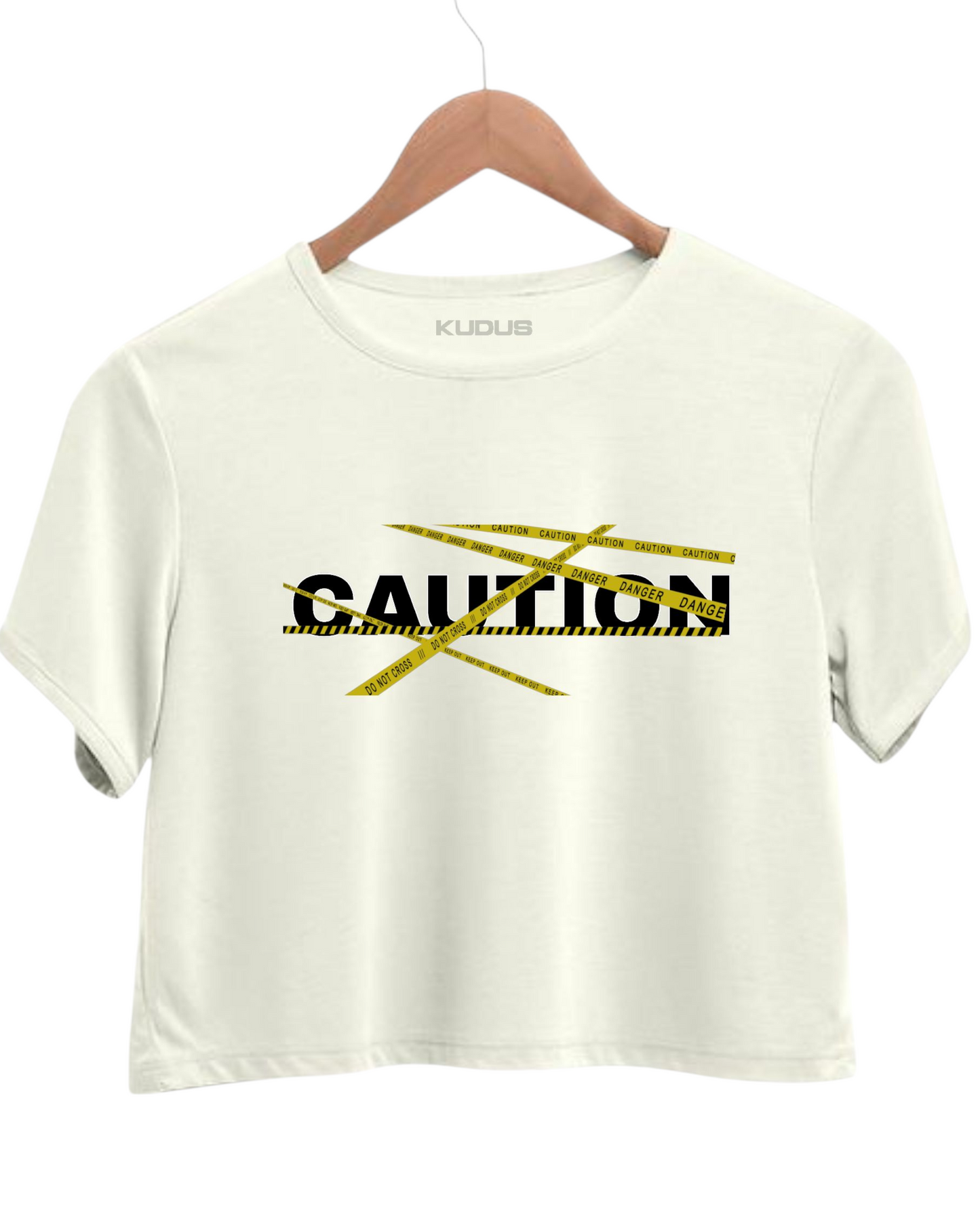 Caution Crop Top