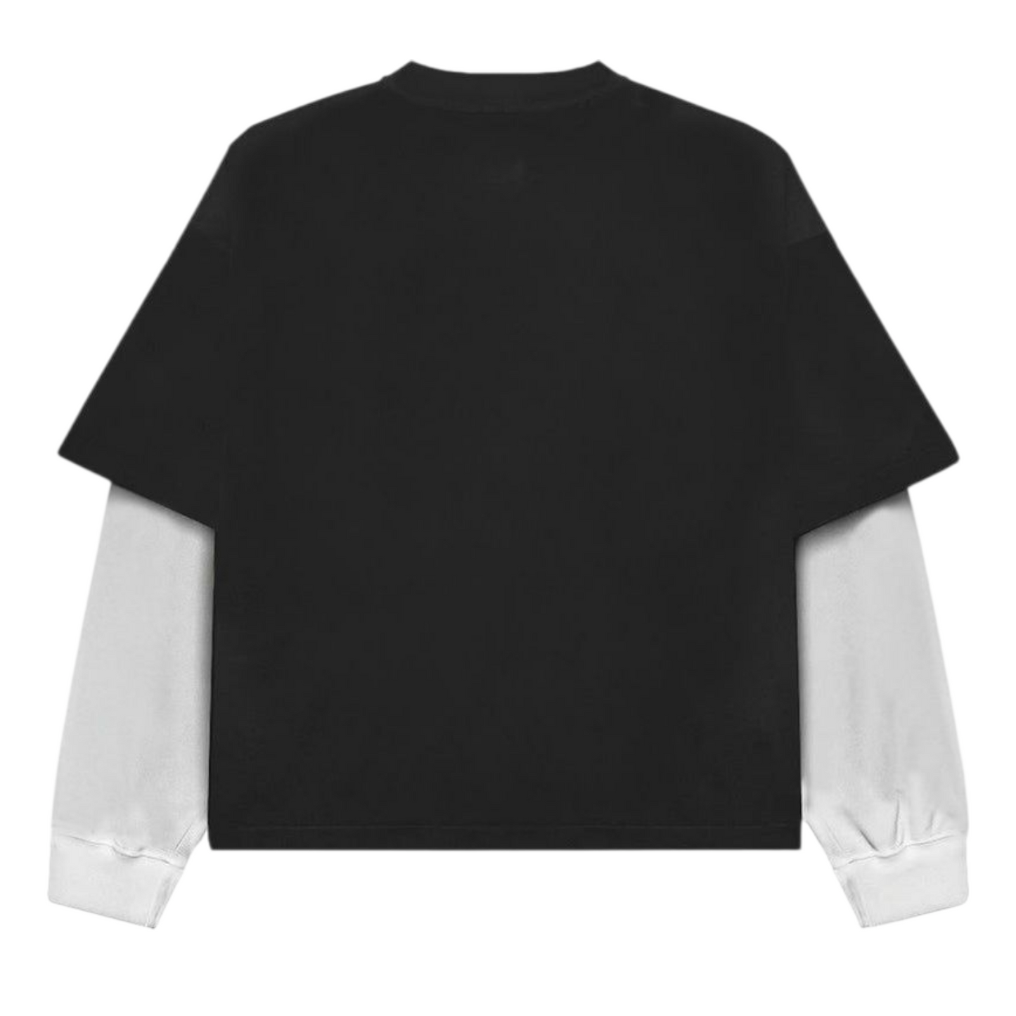 Black and White Full Sleeve Heavy Weight T-shirt