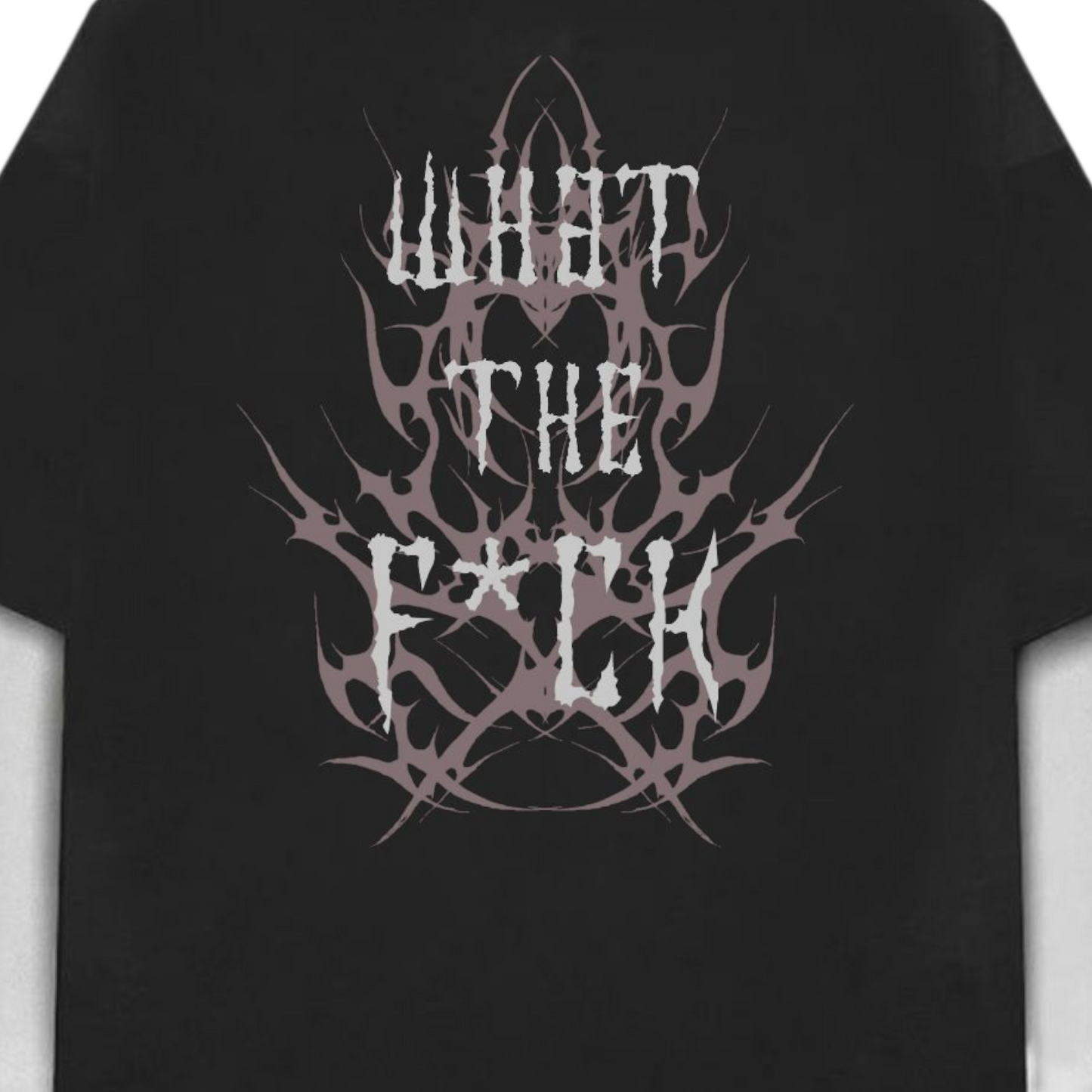 What The Fuck B&W Long Sleeve Heavy Weight T-shirt