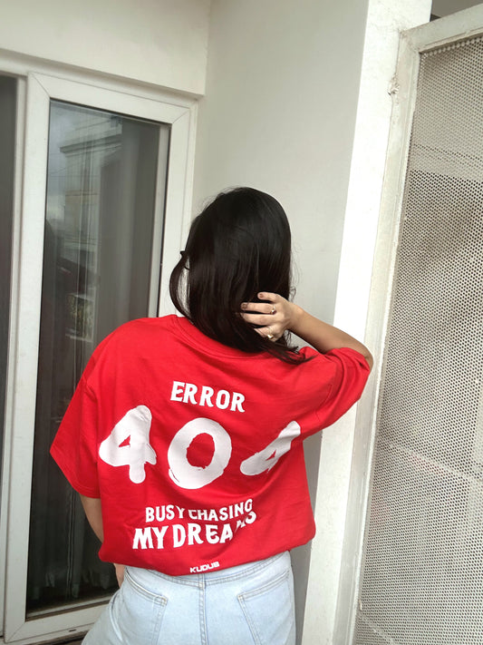 ERROR 404 DREAMS Heavy Weight Oversized T-shirt