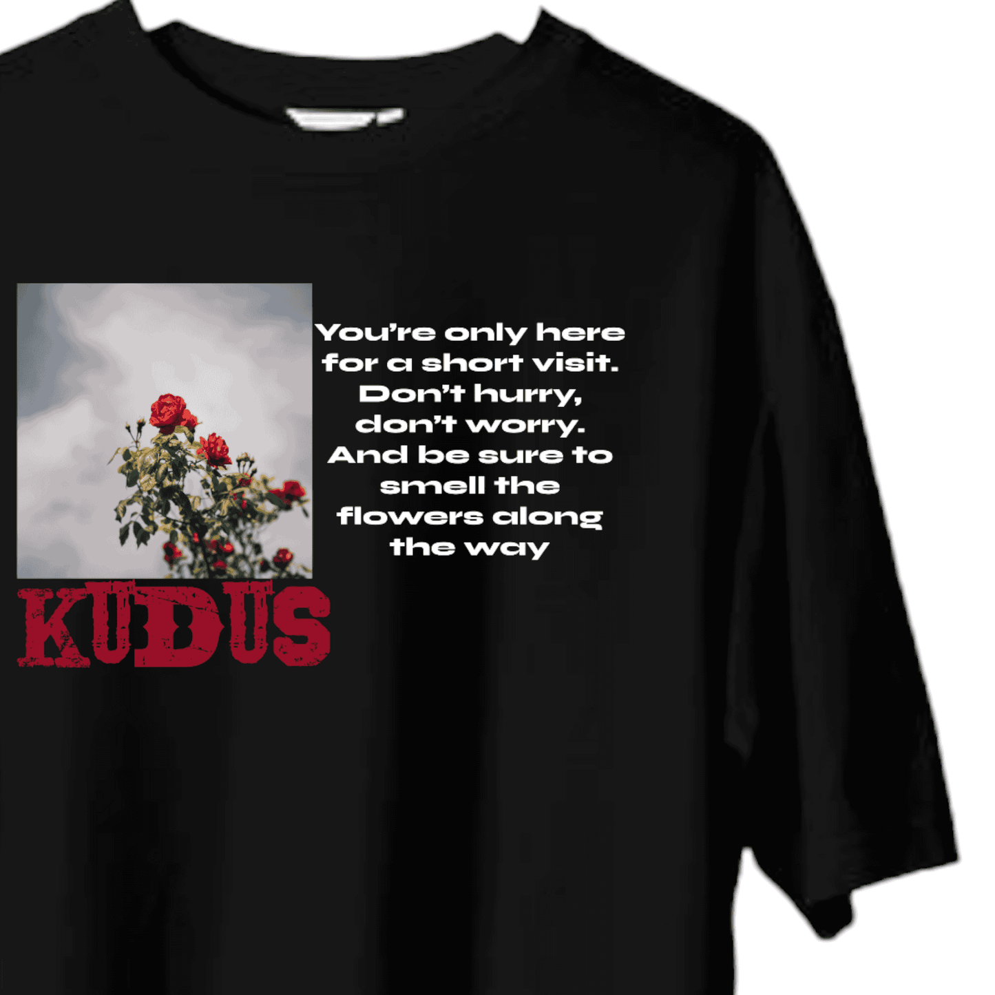 Ultra Soft Heavy Weight Oversized Tshirt - THE KUDUS FLOWER