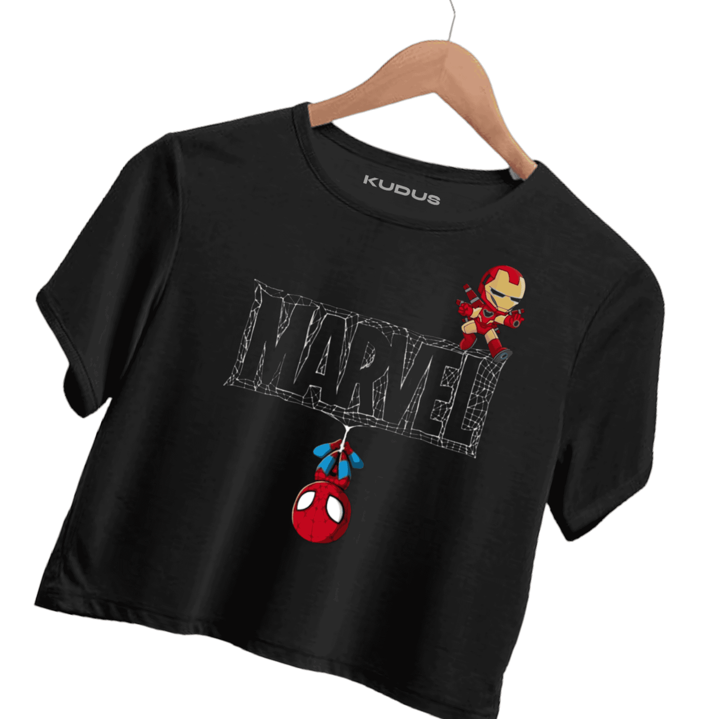 Marvel Black Crop Top