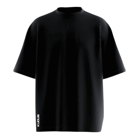 Everyday Black Solid Ultrasoft Oversized T-shirt