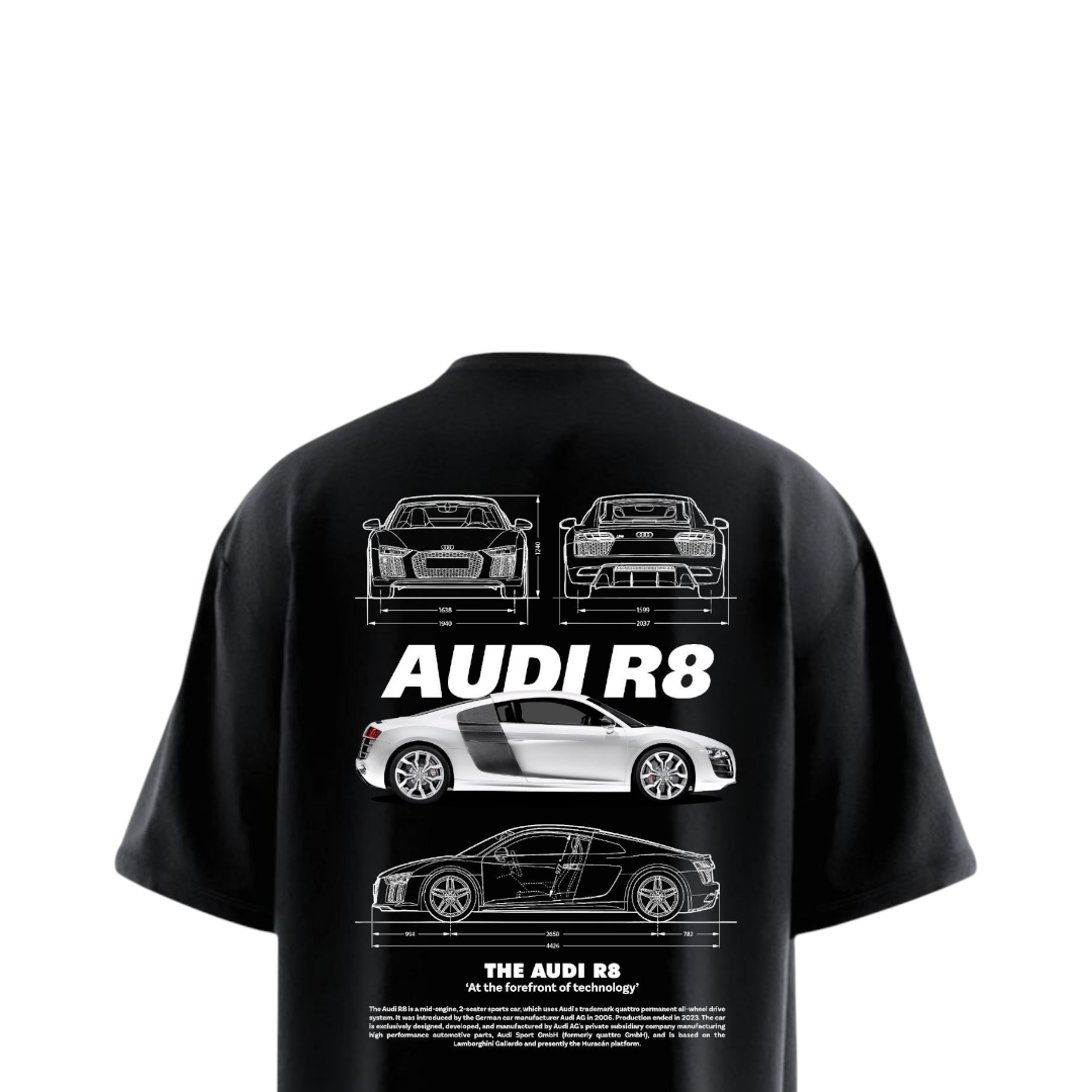 AUDI R8 Heavy Weight Oversized T-shirt