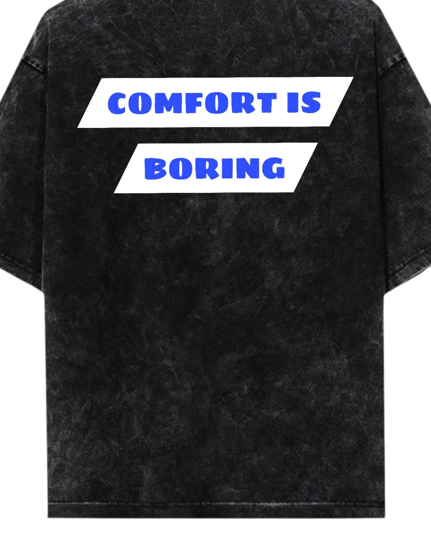 COMFORT IS BORING Acid Wash Ultrasoft Oversized T-shirt