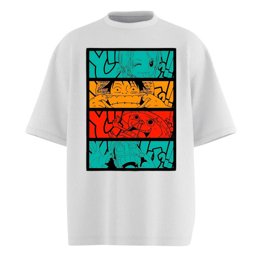 One Piece Characters Oversized T-shirt