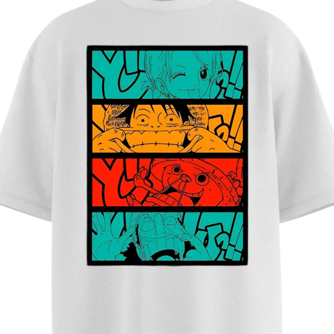 One Piece Characters Oversized T-shirt