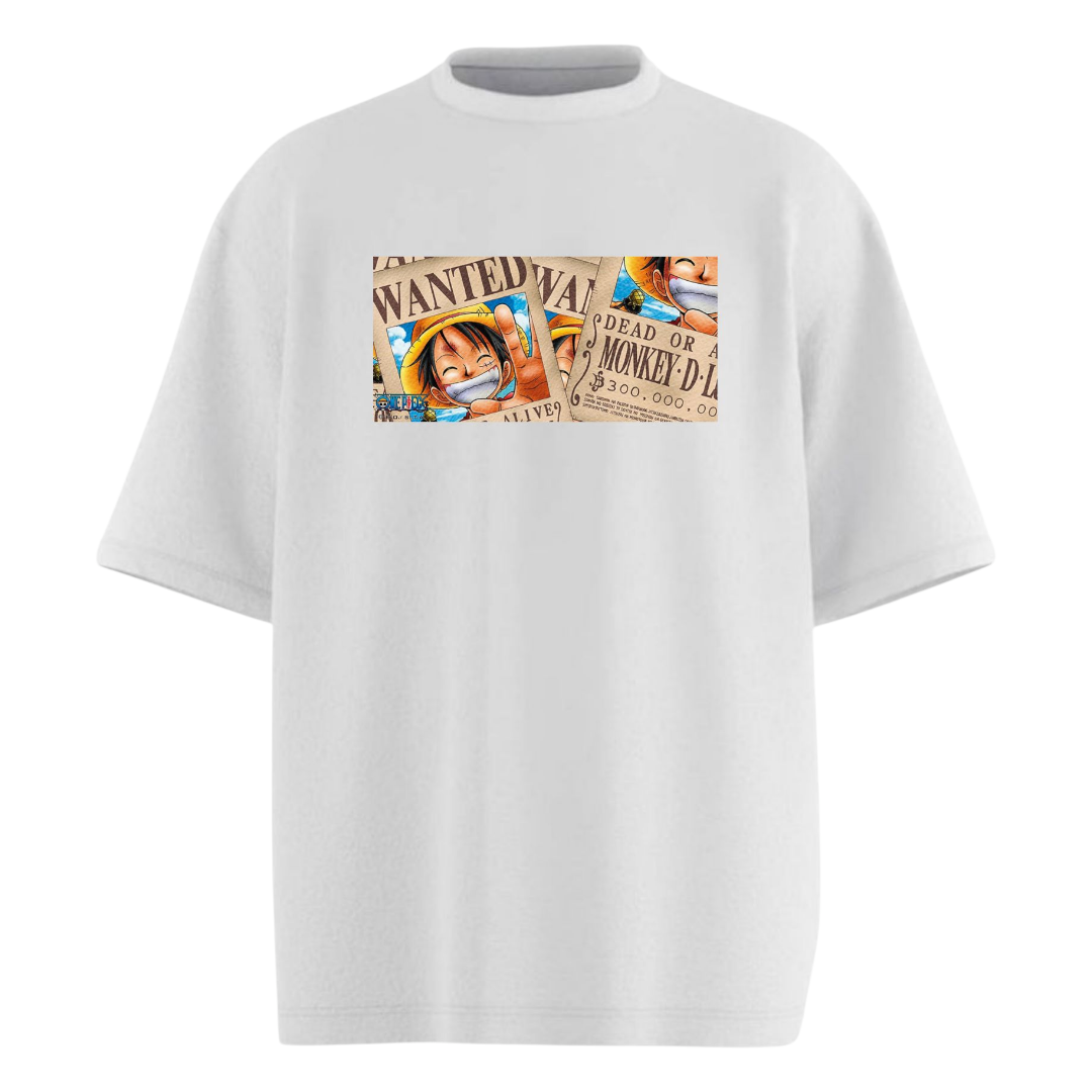 WANTED LUFFY Oversized T-shirt