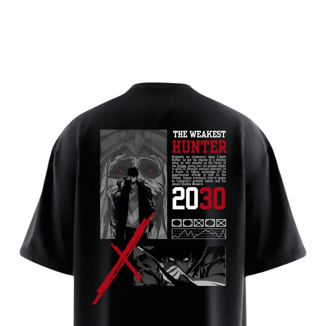 WEAKEST HUNTER SOLO LEVELLING Oversized T-shirt