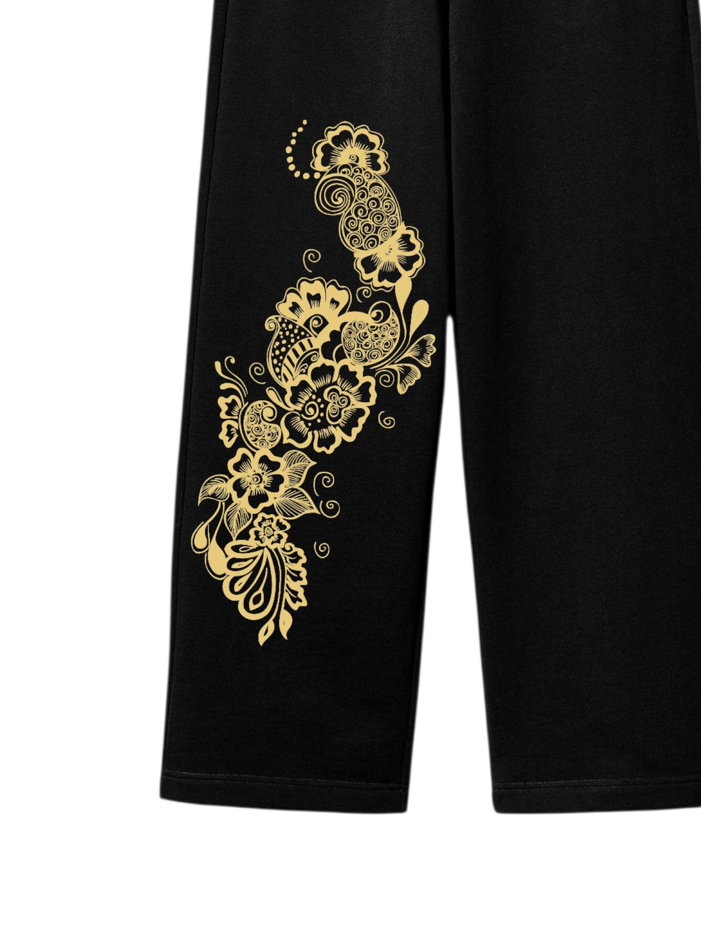 Golden Flower Baggy Joggers