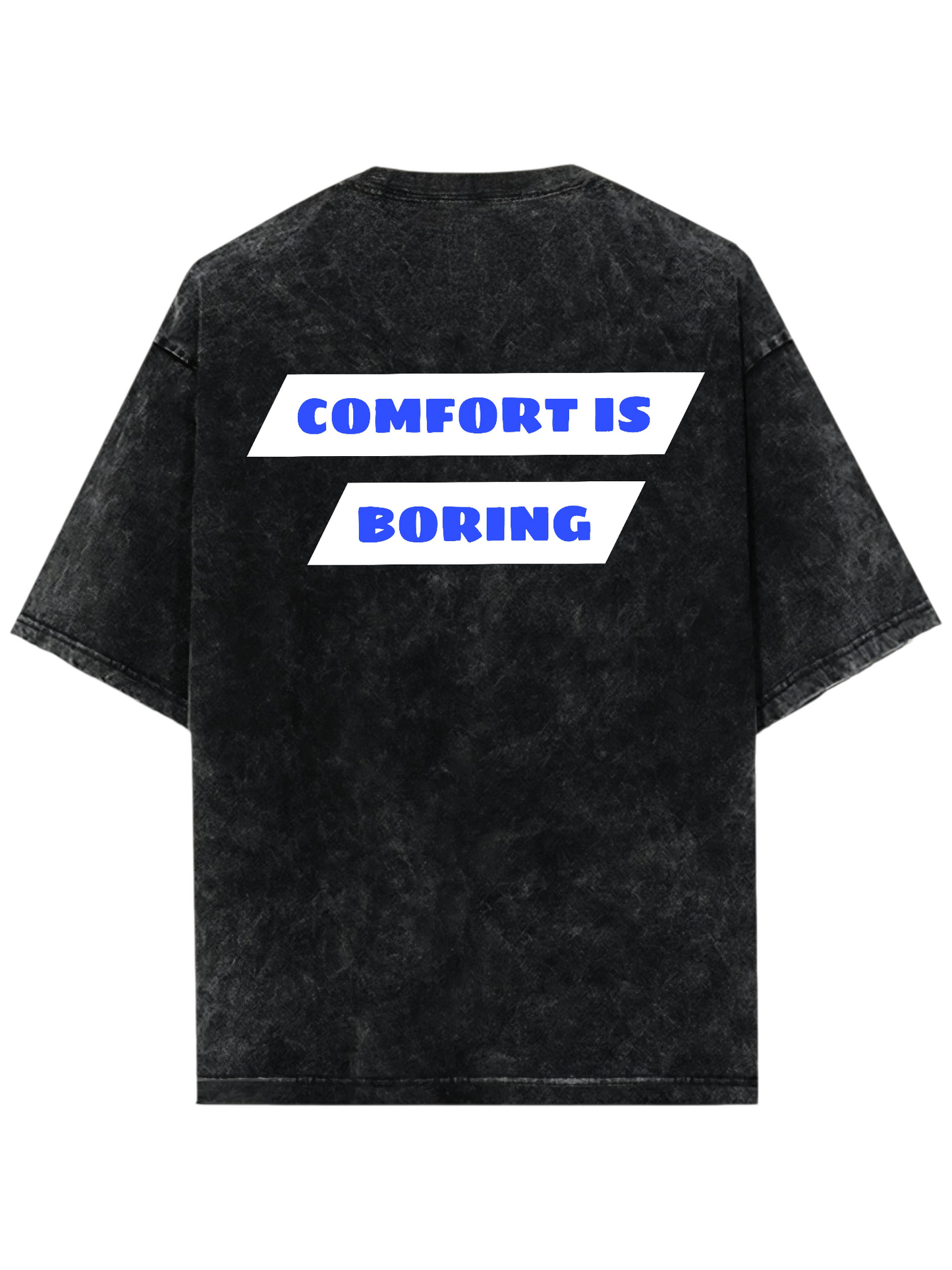COMFORT IS BORING Acid Wash Ultrasoft Oversized T-shirt