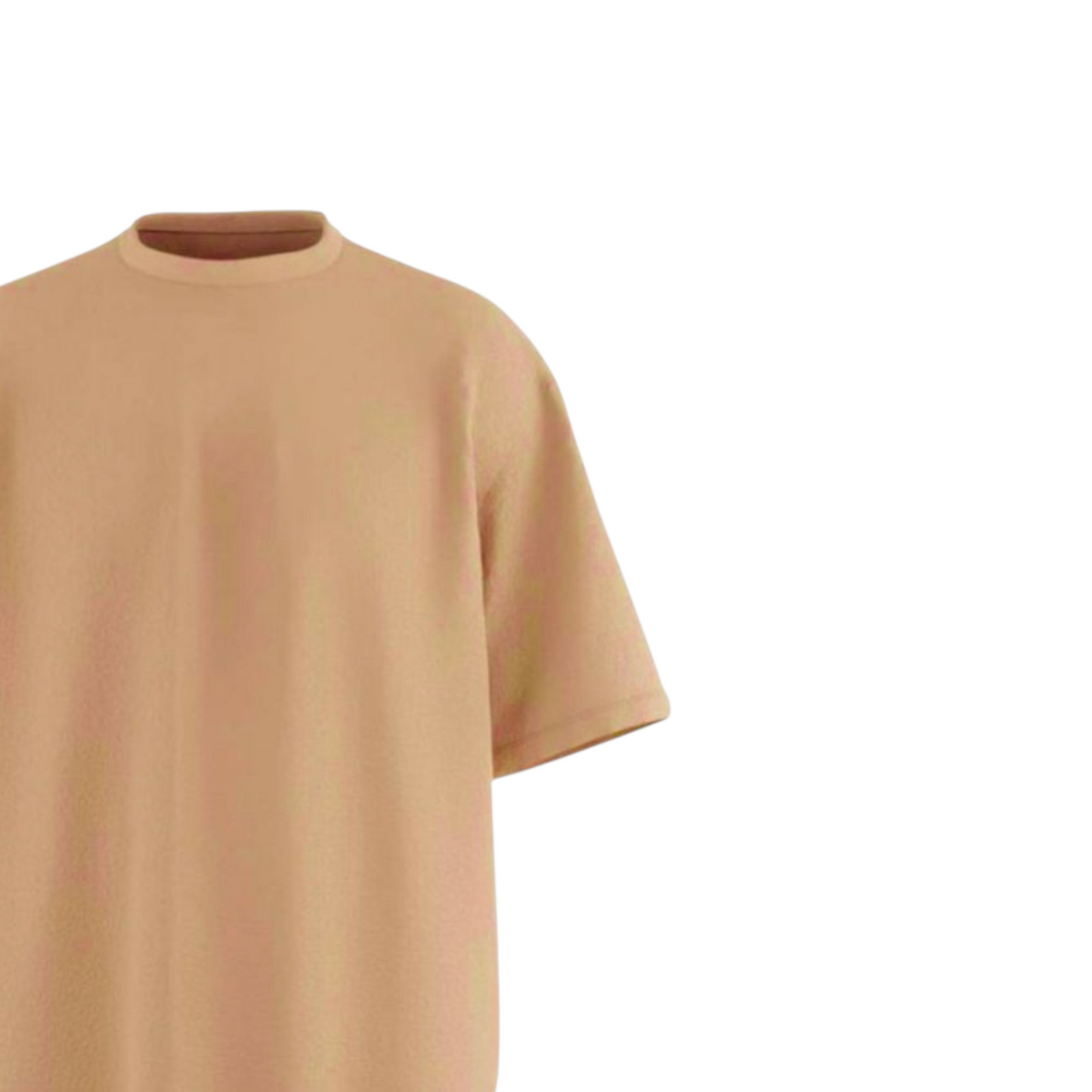 Everyday Classy Biege Solid Ultrasoft Oversized T-shirt