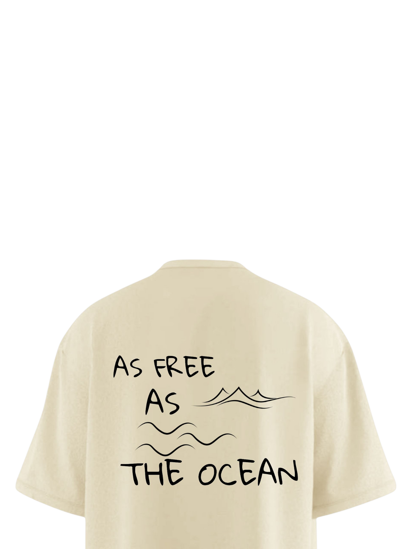 AS FREE AS OCEAN Oversized T-shirt