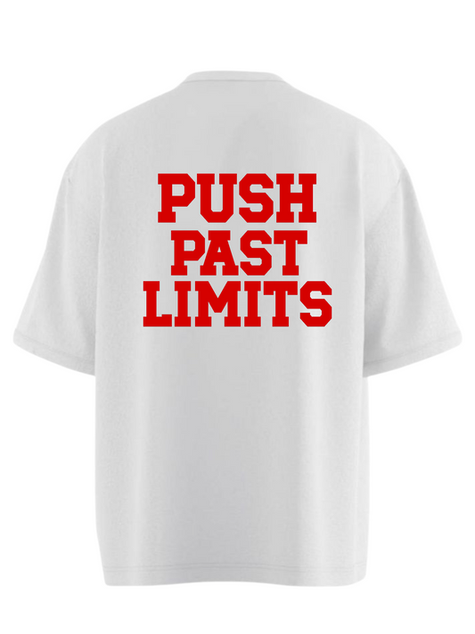 PUSH PAST LIMITS Oversized T-shirt