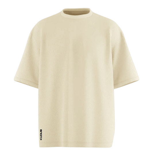 Everyday Ivory White Solid Ultrasoft Oversized T-shirt