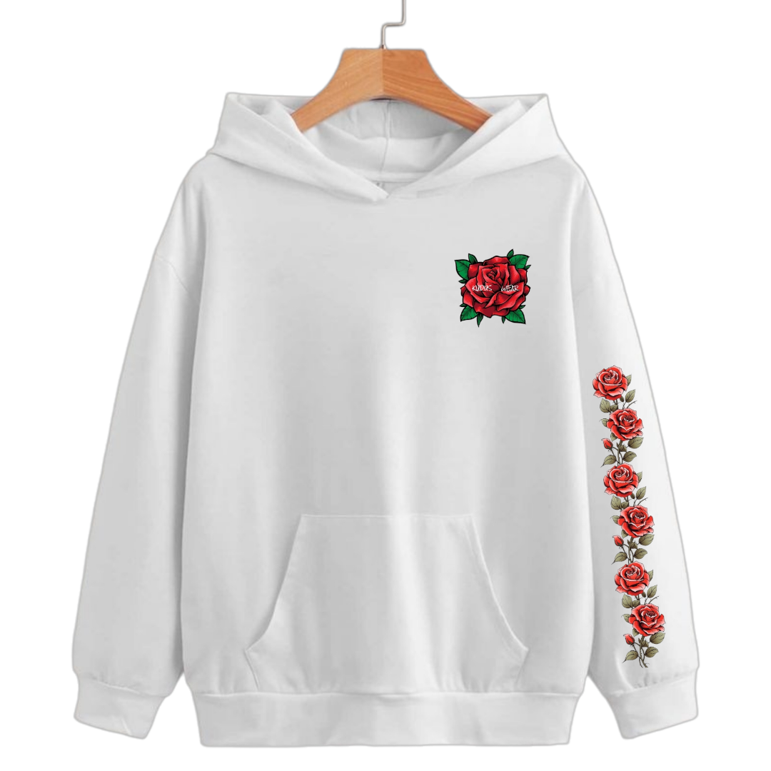 Rose hoodie women's sales