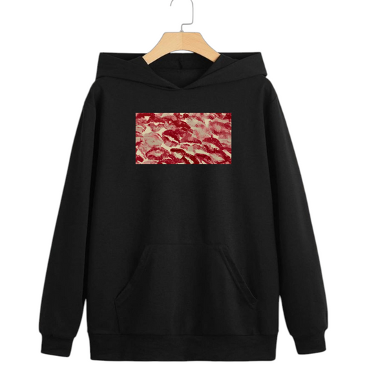 Black Hoodie // Kisses