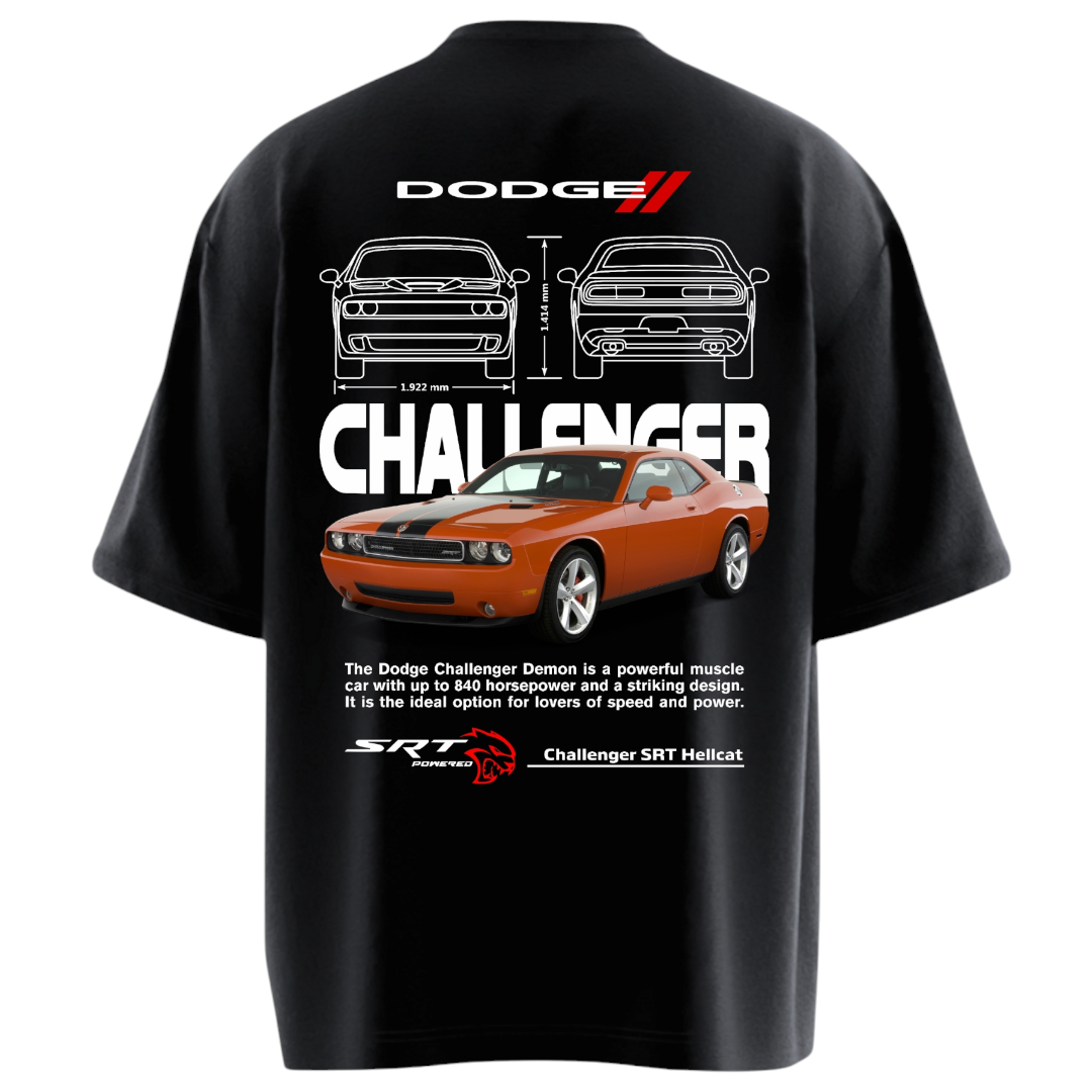 Dodge Challenger Heavy Weight Oversized T-shirt – Kudus wear