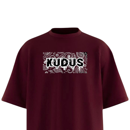 Bandana Moody Maroon Oversized T-shirt // 02
