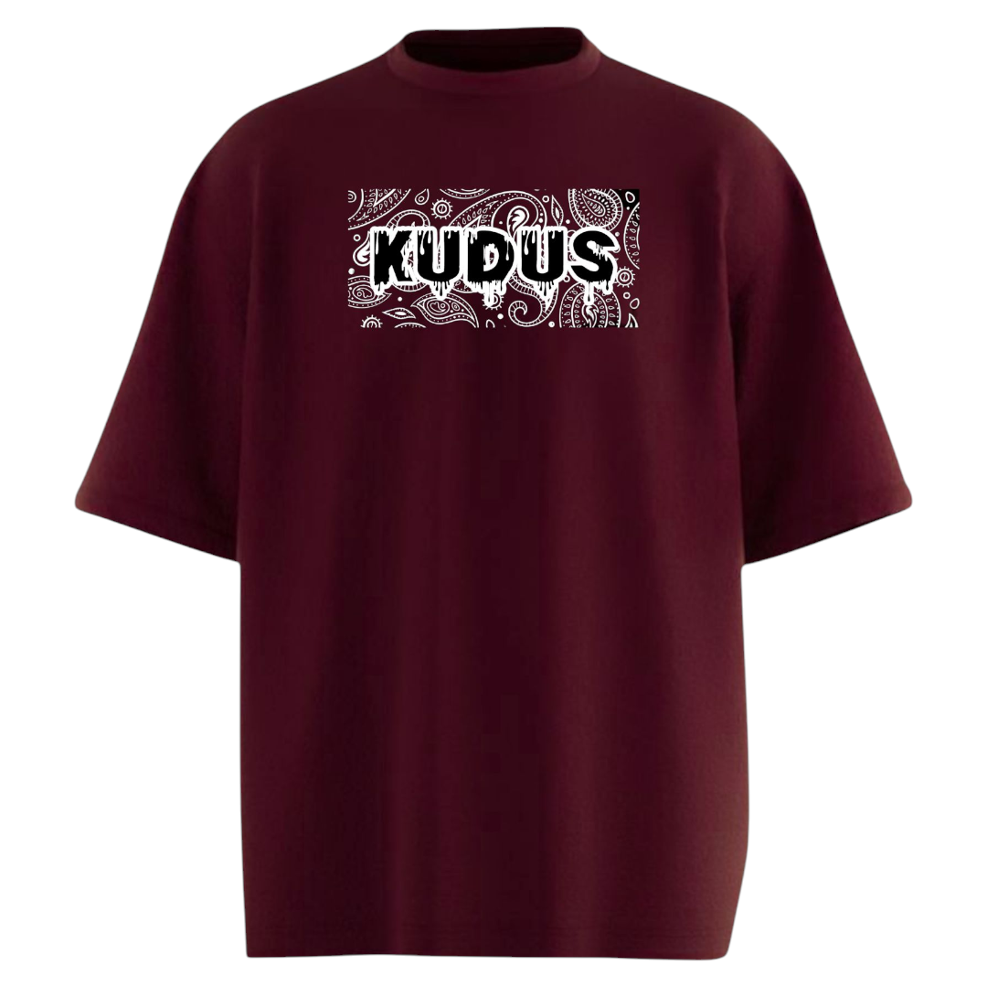 Bandana Moody Maroon Oversized T-shirt // 02