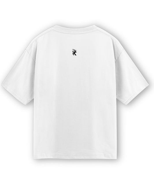 White Oversized T-shirt Back Design