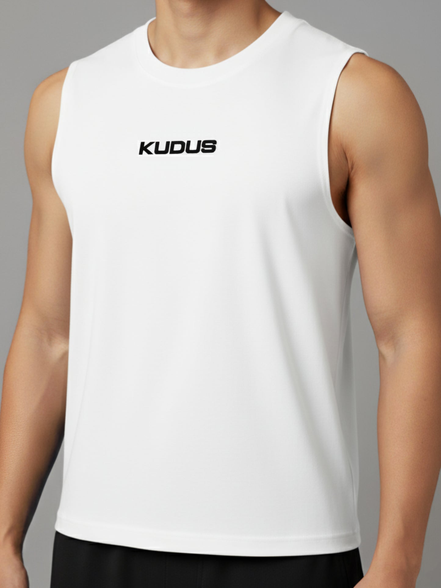 ULTRASOFT WHITE SLEEVELESS VESTS