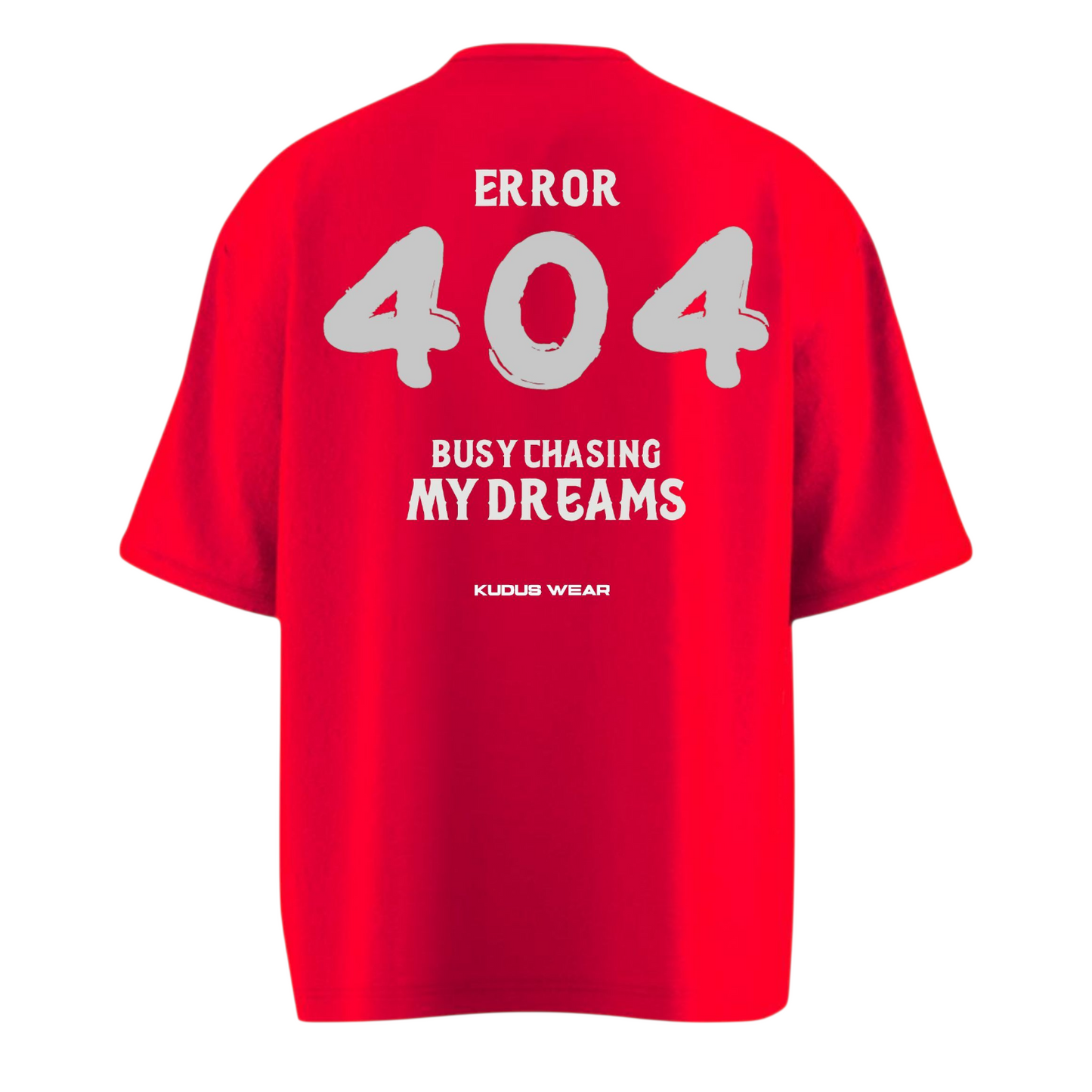 ERROR 404 DREAMS Heavy Weight Oversized T-shirt