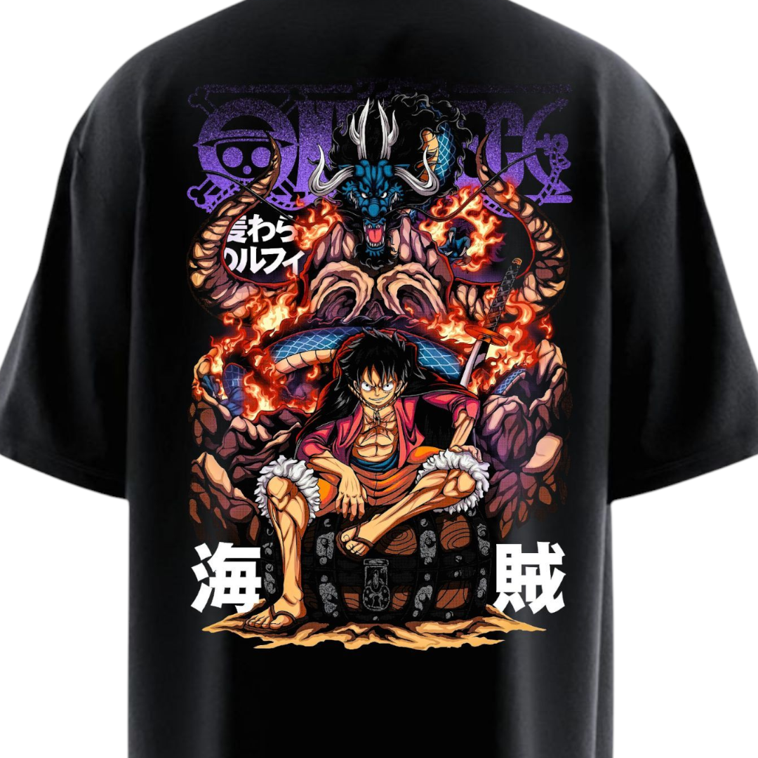 Luffy and Kaido Oversized T-shirt