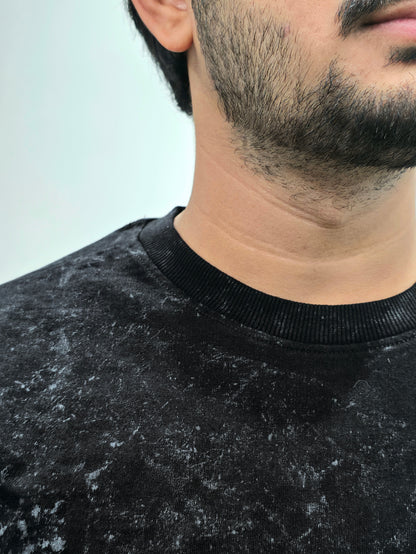 Solid Acid Wash Ultrasoft Oversized T-shirt
