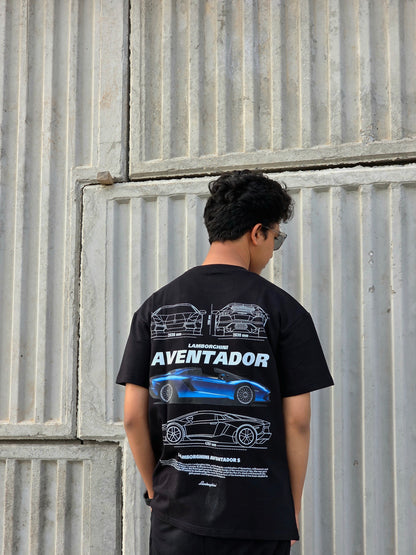 LAMBORGHINI AVENTADOR Heavy Weight Oversized T-shirt