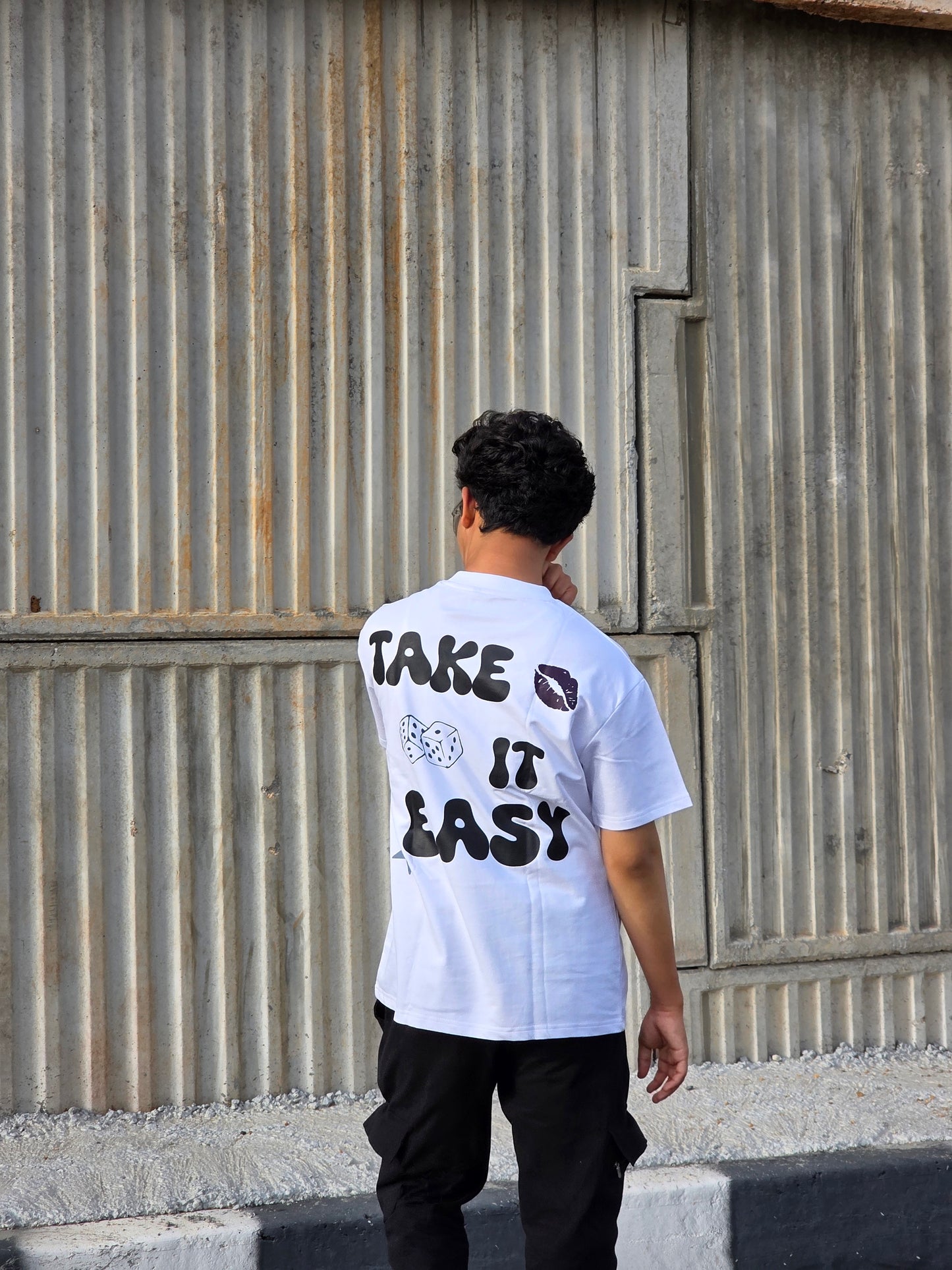 TAKE IT EASY Heavy Weight Oversized T-shirt