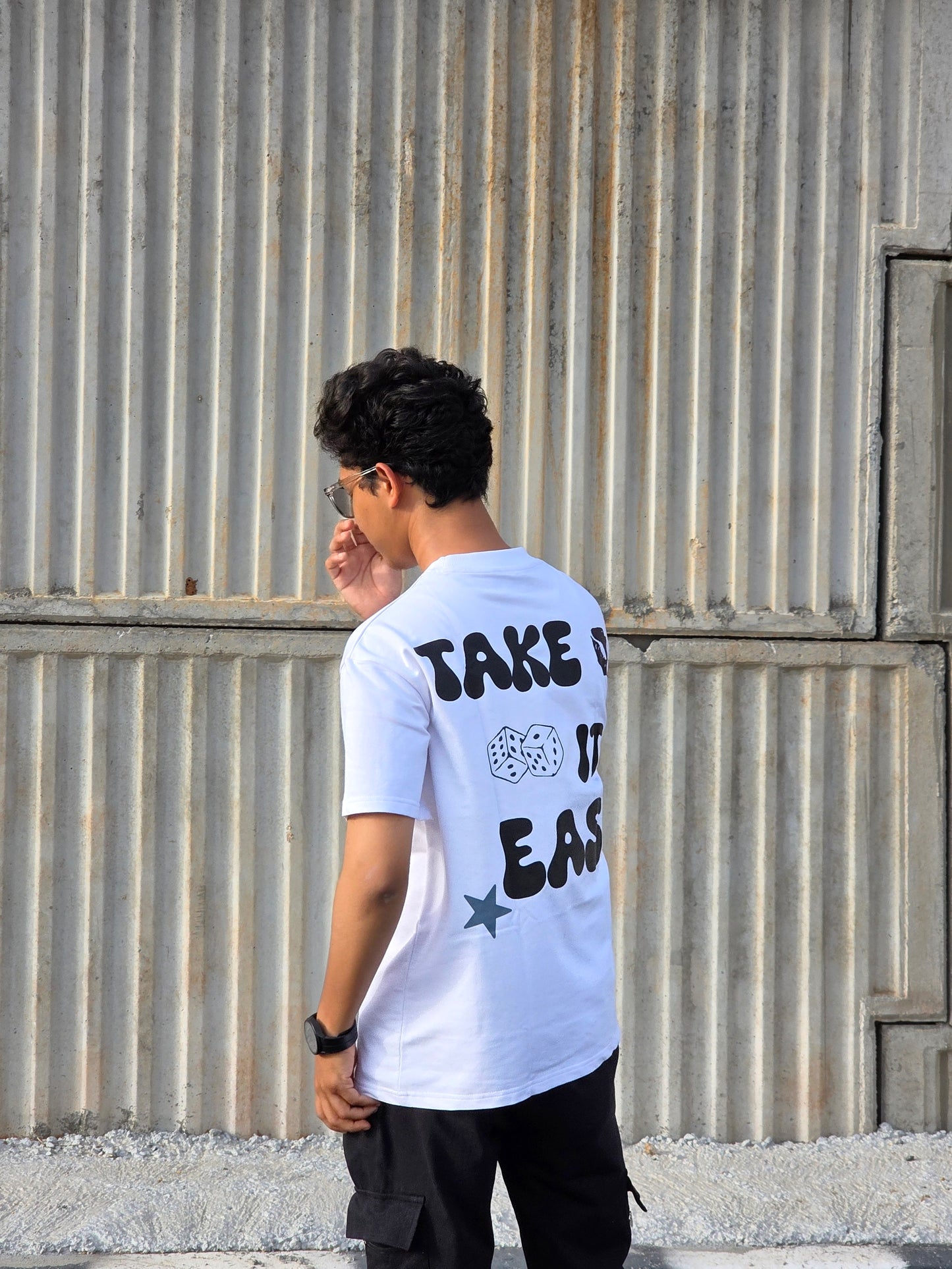 TAKE IT EASY Heavy Weight Oversized T-shirt