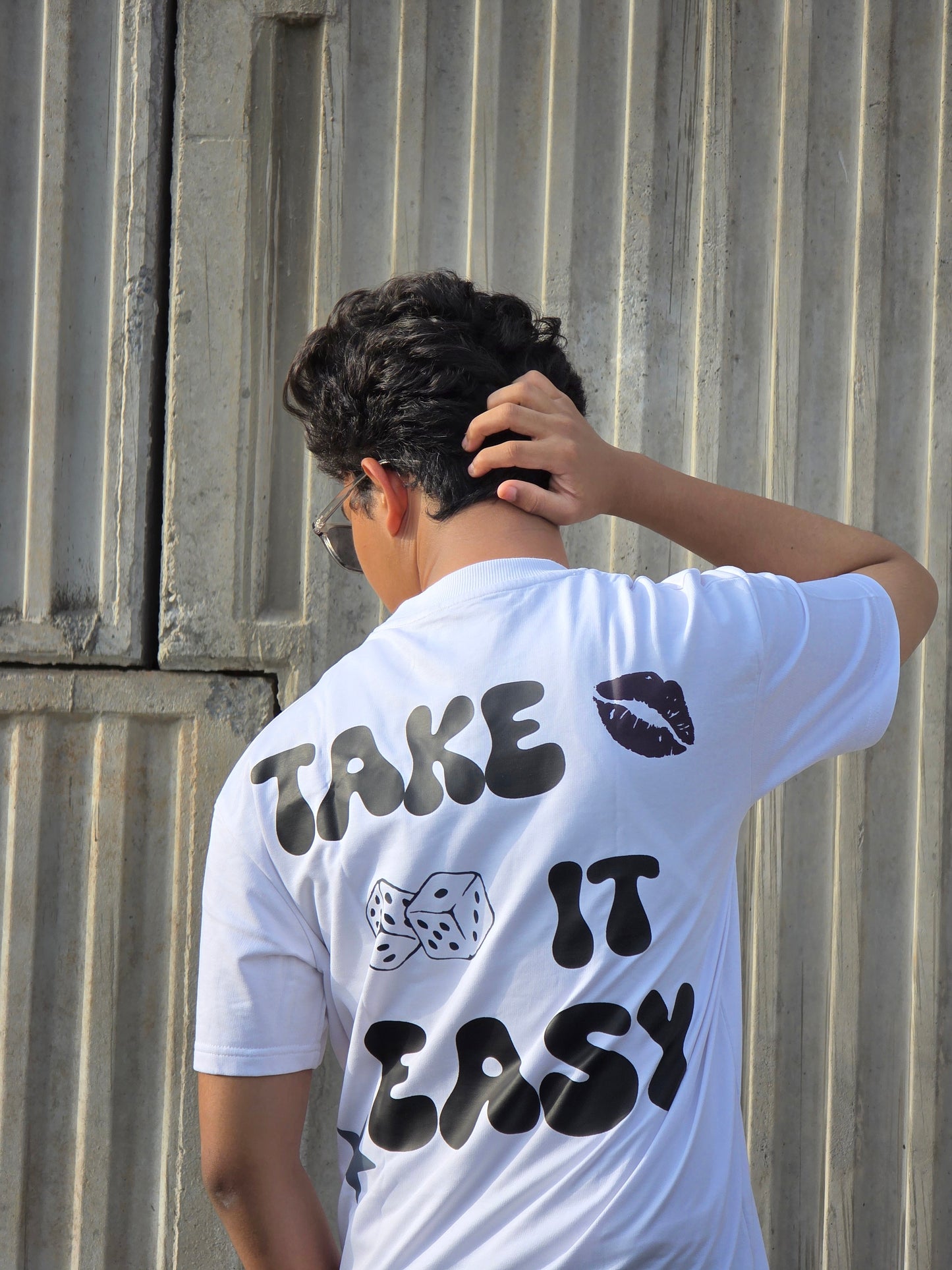 TAKE IT EASY Heavy Weight Oversized T-shirt