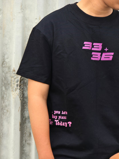 33 + 36 Any Plans For Today Heavy Weight Oversized T-shirt