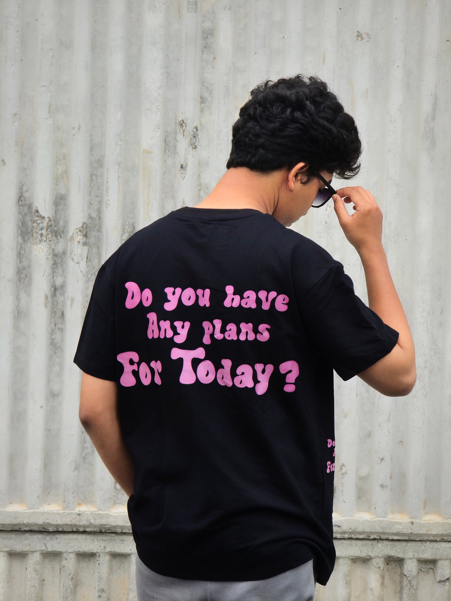 33 + 36 Any Plans For Today Heavy Weight Oversized T-shirt