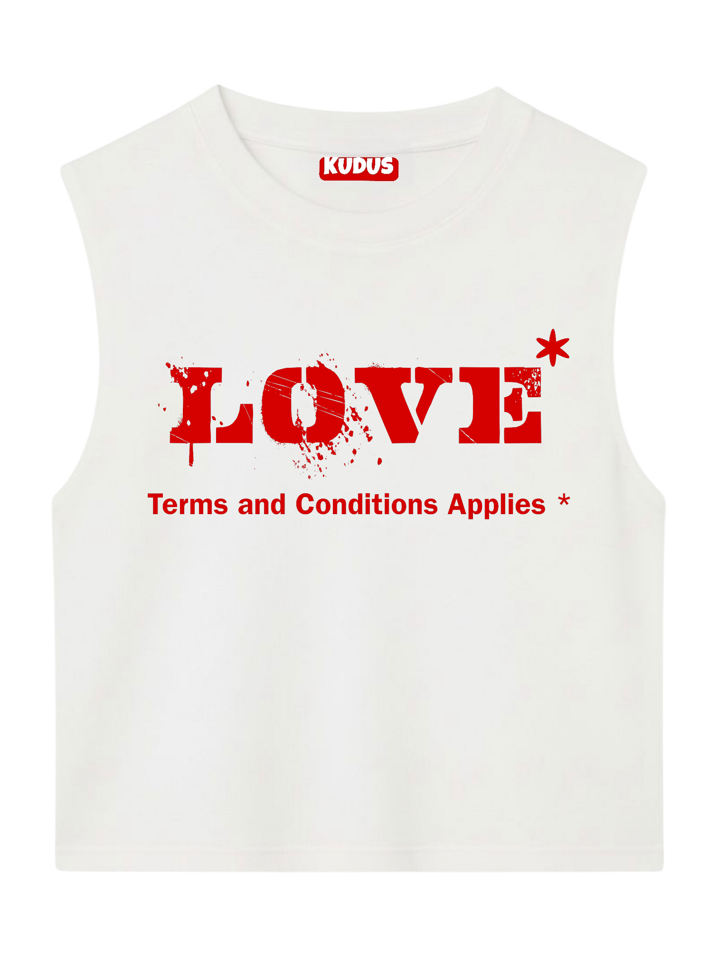 LOVE ULTRASOFT WHITE SLEEVELESS VESTS
