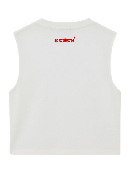 LOVE ULTRASOFT WHITE SLEEVELESS VESTS