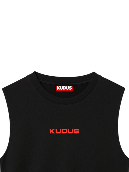 ULTRASOFT BLACK SLEEVELESS VESTS