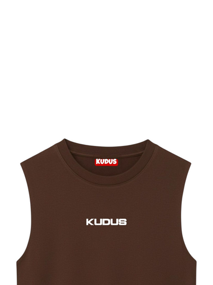 ULTRASOFT BROWN SLEEVELESS VESTS