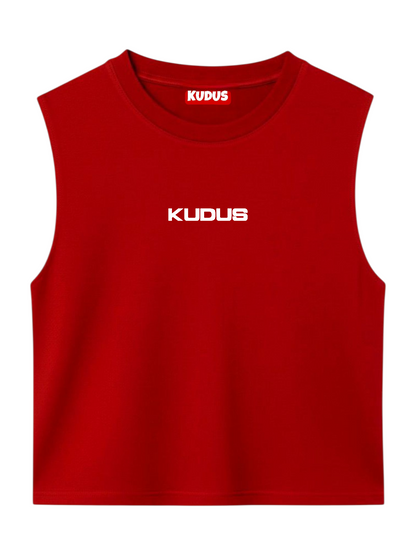 ULTRASOFT RED SLEEVELESS VESTS