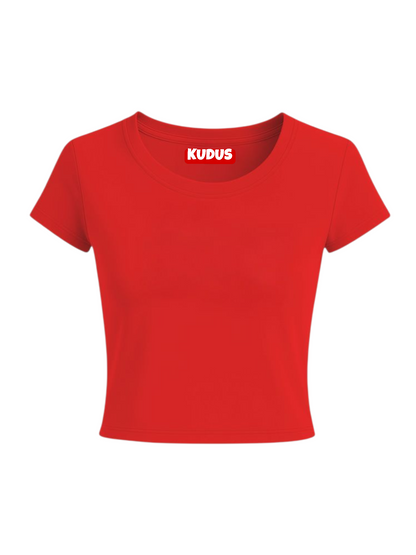 BASIC PLAIN SOLID EVERYDAY Baby Crop Top For Women