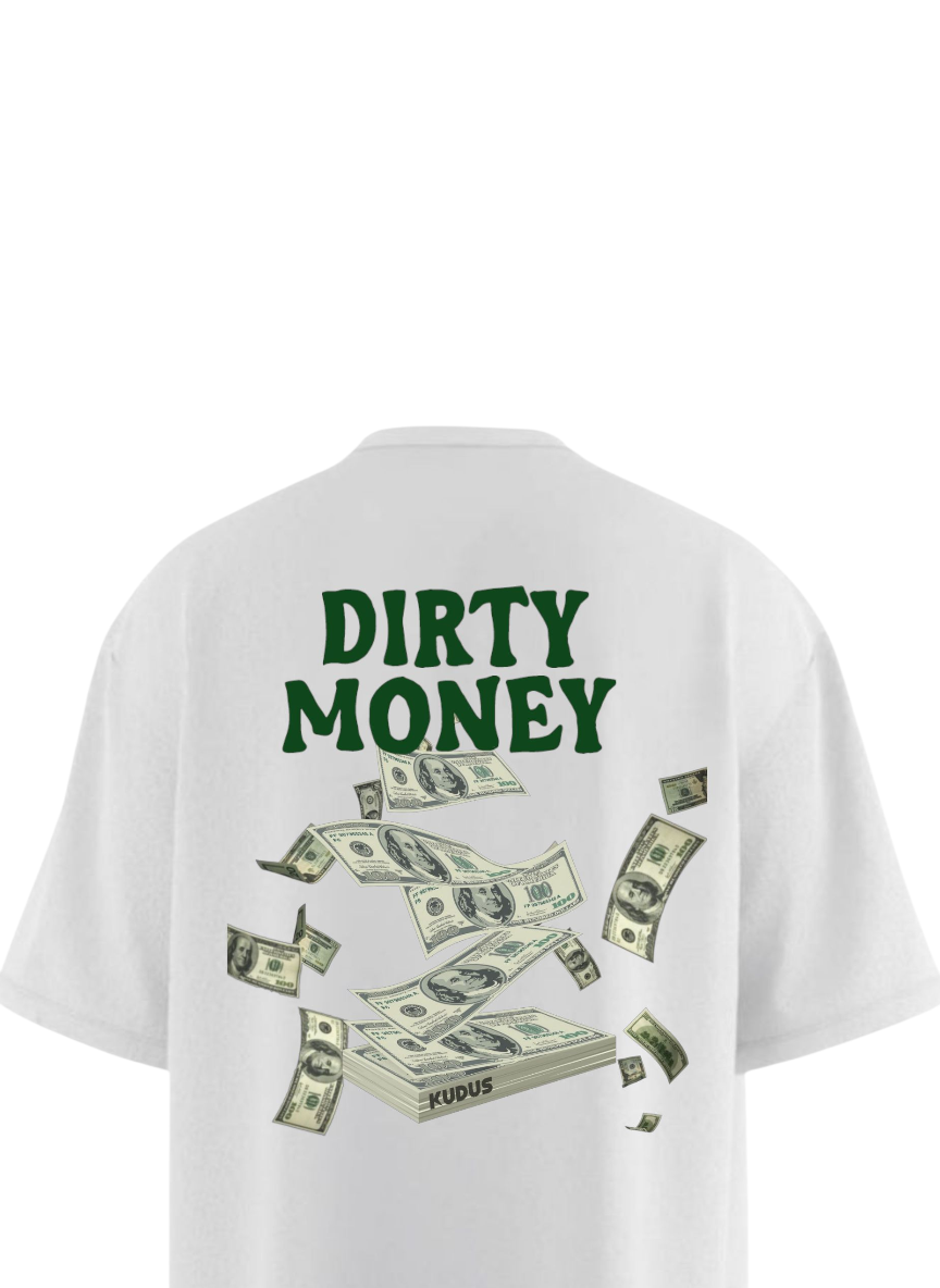 DIRTY MONEY Heavy Weight Oversized T-shirt
